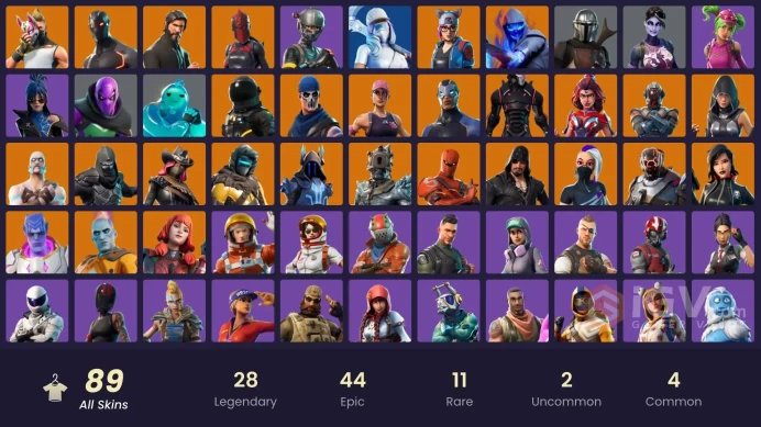 88 skins | The Reaper | Elite Agent | Take The L | Ride The Pony | Mako | Snowflake | Omega (stage 5) | The Prisoner | Fate | Valor | Red Knight