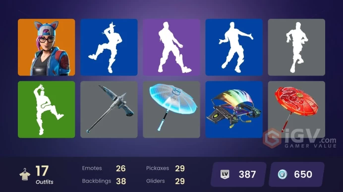 17 skins | Take The L | Blue Team Leader | Zenith | Hybrid | Lynx | Blackheart | Yuki Yubari | Rust Lord | Sgt. Winter | Mission Specialist
