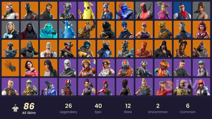 86 skins | The Reaper | Elite Agent | Take The L | Omega | Ride The Pony | Snowflake | Blue Team Leader | Rogue Agent | Blue Striker