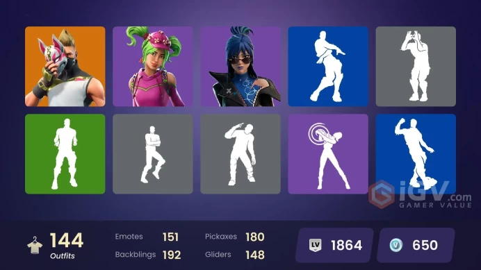 144 skins | Snowflake | Blue Team Leader | Blue Striker | Subzero Cryptic | Vivi Chroma | The Ageless | Zeus | Drift | Hades | Ragnarok