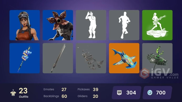 | PC/XBOX | 23 SKINS | Megalo Don | LBC '93 Dogg | Nick Eh 30 | Yuji Itadori | Streetwear Yuji Itadori | Rap Boy Reloaded | 700 VBUCKS | FkPTW |