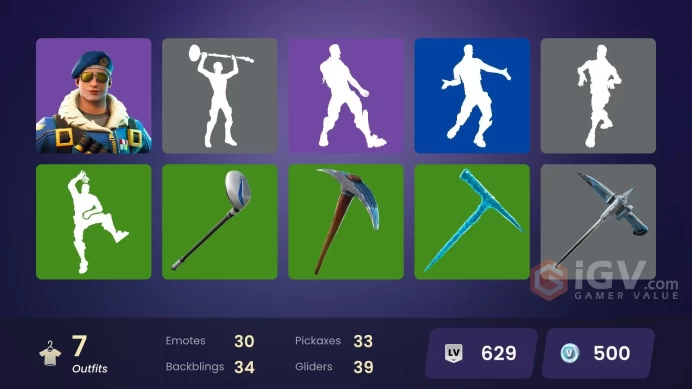 | PC/XBOX | 7 SKINS | Polar Peely | Snowmando | Royale Bomber | Arctic Adeline | Krisabelle | Sled Ready Guff | 500 VBUCKS | FW5lv |