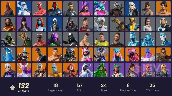 [PSN/PC/Xbox] 132 skins | Lara Croft | Reaper | Spider-Man | Victor Elite | Fashion Banshee | The Imagined | Ronin | Fade | Mecha Cuddle Master 