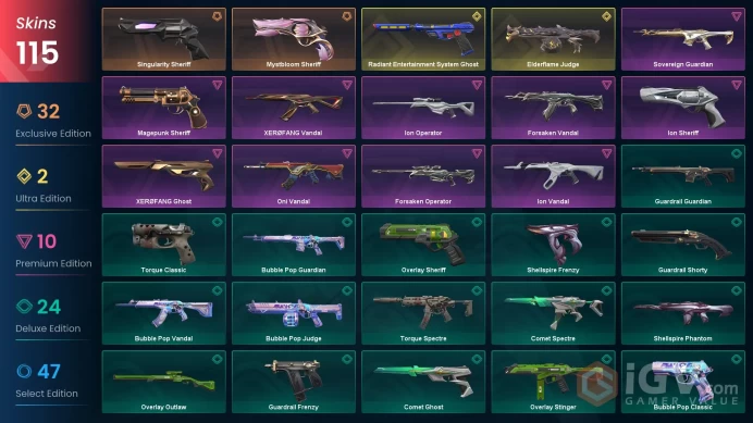 [NA] 115 SKINS | 15KNIVES | RGX 11z Pro Karambit Shellspire Sword Singularity Butterfly Knife XEROFANG Knife
