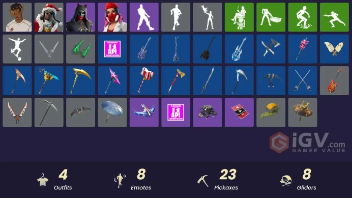 [PSN/PC/Xbox] 4 skins | Slayer Juice WRLD | Santa Dogg | Felina | Yulejacket | Spectra Protector | Meowtooth Plush | 100 VB