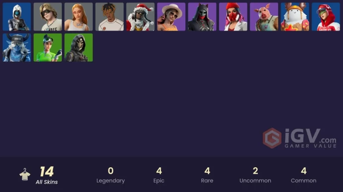[PSN/PC/Xbox] 14 skins | Slayer Juice WRLD | Ice Spice | The Kid LAROI | Santa Dogg | Felina | Desert Dawn Lyric | Pig the Butcher | 100 VB