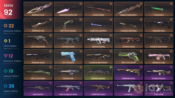 [NA] 92 SKINS | 9KNIVES | Overdrive Blade RGX 11z Pro Karambit Singularity Butterfly Knife XEROFANG Knife
