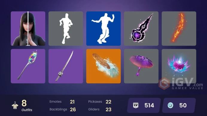 [PSN/PC/Xbox] 8 skins | The Cube Queen | Polar Peely | Toona Fish | Charlotte | Kor | Athleisure Assassin | Kyra | Major Mancake | 50 VB