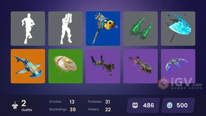 [PSN/PC/Xbox] 2 skins | Blitz Knight | Felina | Cozy Conch | Meowtooth Plush | Captain Jones's Shield & Pickaxe | Gwenpool's Katanas | 500 VB