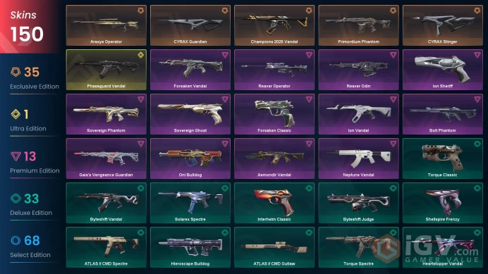 [NA] 150 SKINS | 23KNIVES | RGX 11z Pro Blade RGX 11z Pro Karambit Shellspire Sword Sovereign Sword Torque Coiler