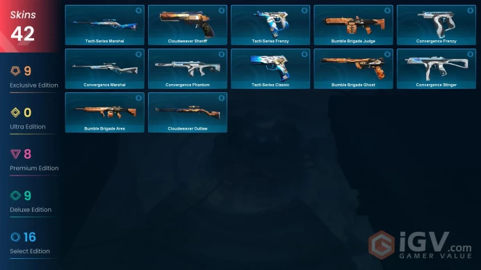 [NA] 42 SKINS |4KNIVES | Reaver Operator Bubble Pop Light Stick Comet Sword Magepunk Sparkswitch Reaver Karambit