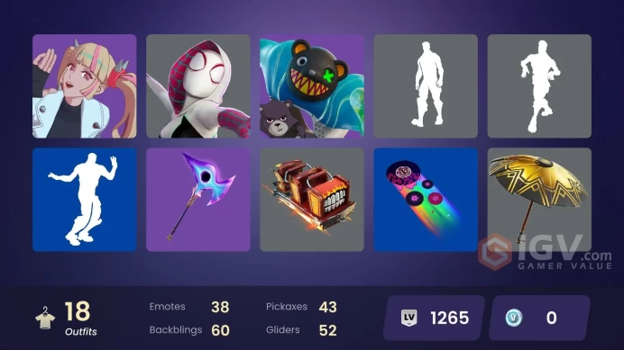 [PSN/PC/Xbox] 18 skins | Spider-Gwen | Twyn | Paradigm (Reality-659) | Grriz | Crowne | Meow Skulls | Lt. Evergreen | Bytes | Lennox Rose | 0 VB