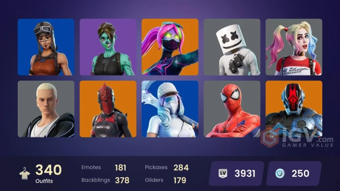 [PSN/PC/Xbox] 340 skins | Leviathan Axe | Lara Croft | Backlash | Joltara | Spider-Man | Spider-Gwen | Master Chief | Peter Griffin | 200 VB