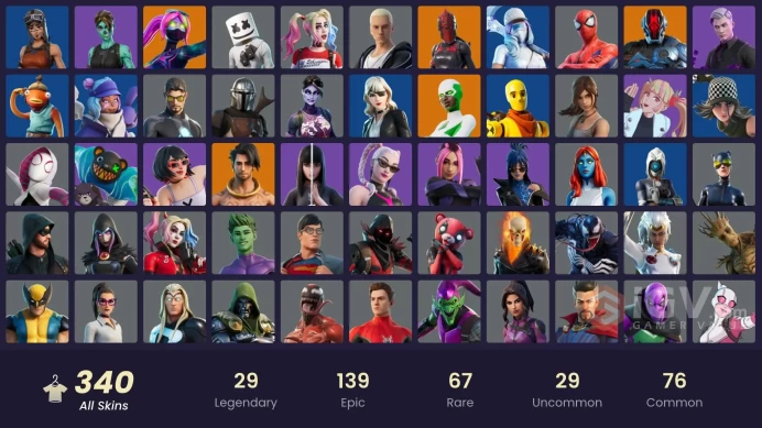 [PSN/PC/Xbox] 340 skins | Leviathan Axe | Lara Croft | Backlash | Joltara | Spider-Man | Spider-Gwen | Master Chief | Peter Griffin | 200 VB