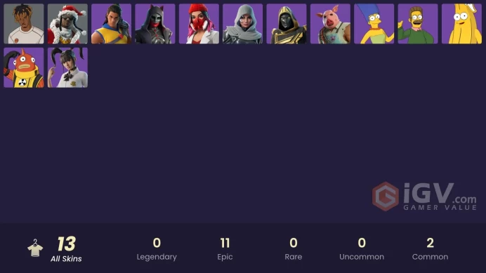[PSN/PC/Xbox] 13 skins | Slayer Juice WRLD | Santa Dogg | Blitz Knight | Vanguard Zadie | Springfielder Peely | Yuki Yubari | Felina | 0 VB