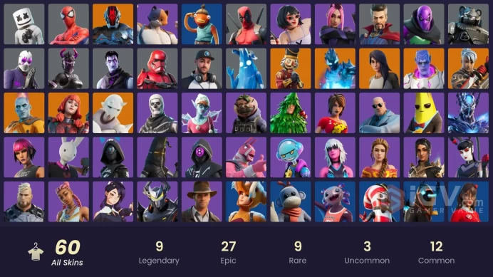 [PSN/PC/Xbox] 60 skins | Spider-Man | Meowscles | The Imagined | Ronin | Snap | Gear Specialist Maya | The Origin | Crackshot | Kymera | Zero | 