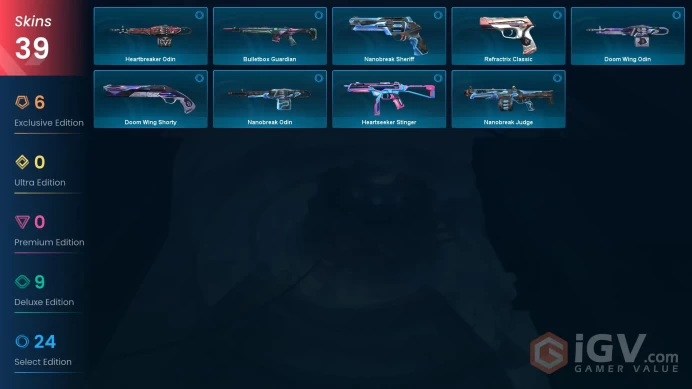 EU/TR 39 skins | Champions 2025 Butterfly Knife | Champions 2025 Vandal | Arcane Vandal | Nocturnum Phantom | Byteshift Knife | Torque Coiler