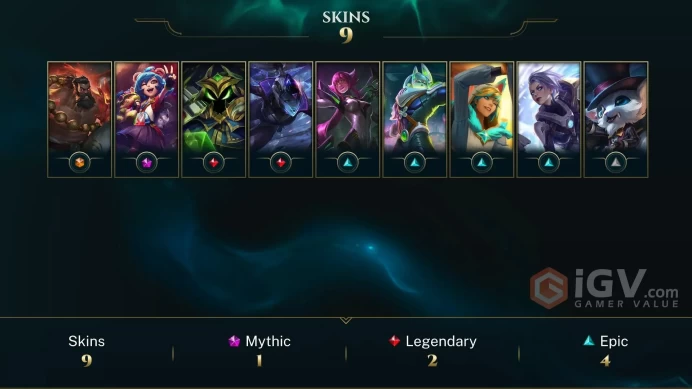 【LAN 】Level 44    31 Champ/ 9 Skins   Full Access  High Quality Account  Instant Delivery️