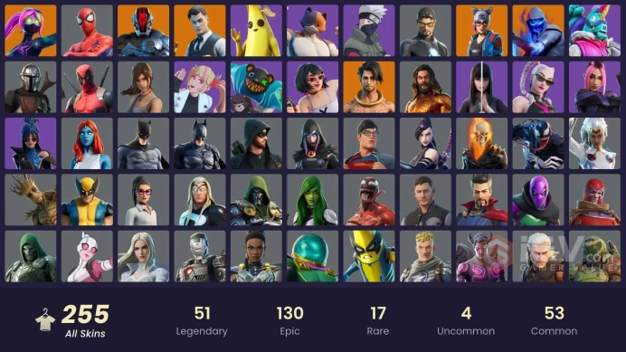 [Code A22] [PC] 256 skins | Gold Meowscles | Gold Midas | Gold Brutus | Naruto Uzumaki | Spire Assassin | The Prisoner | Sentinel | Ultima Knigh