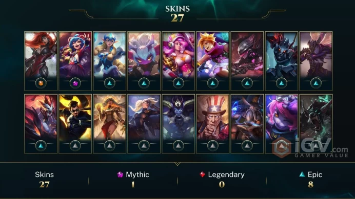 【LAN 】Level 65 49 Champ/ 27 Skins Full Access High Quality Account Instant Delivery️