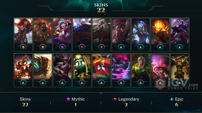 【LAN 】Level 152    56 Champ/ 22 Skins   Full Access High Quality Account  Instant Delivery️