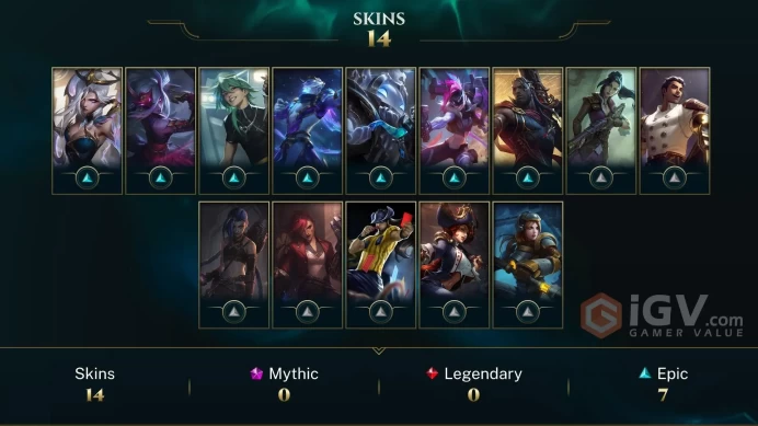 【LAN 】Level 108 60 Champ/ 15 Skins Full Access High Quality Account Instant Delivery️