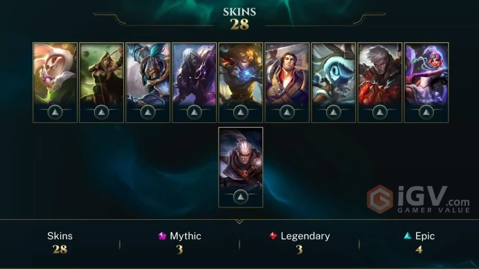 【LAN 】Level 119    58 Champ/ 28 Skins   Full Access  High Quality Account  Instant Delivery️