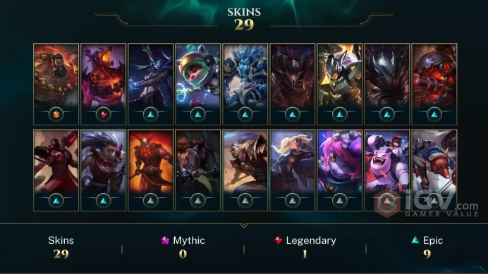 【LAN 】Level 144    90 Champ/ 29 Skins   Full Access  High Quality Account  Instant Delivery️