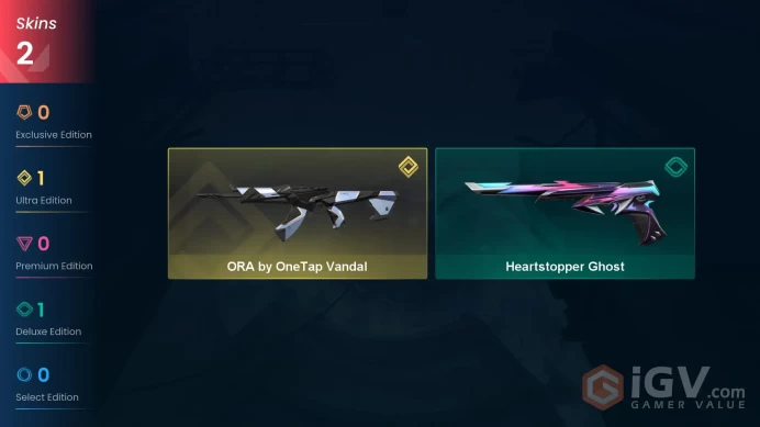 EU | VP 50 | LVL 74 | ORA by OneTap Vandal | Heartstopper Ghost | V0769