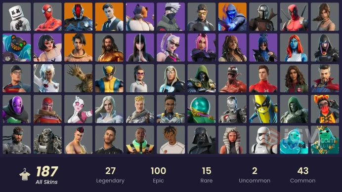 (PC PSN XBOX) 187 skins | Gold Meowscles | Gold Brutus | Gold Midas | Naruto Uzumaki | Vivi Chroma | Raz | Kymera | Sorana | Torin | Ronin | Pet