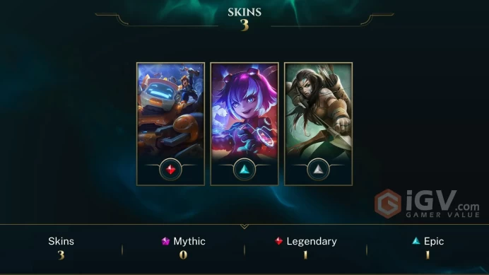 [Code A26] Level 44 + 3 Skins / EUW / Very Cheap