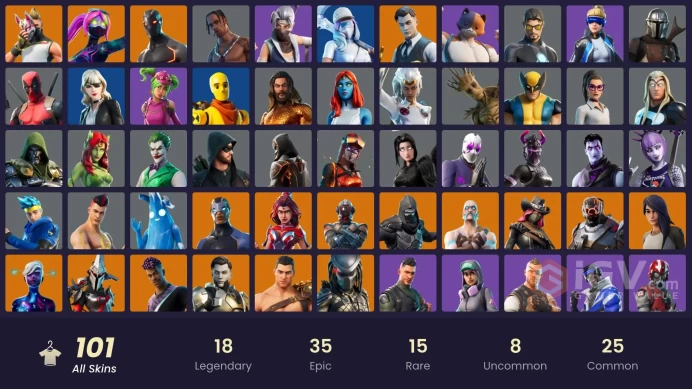 101 skins | Neo Versa | Travis Scott | Gold Midas | Leviathan Axe | Blue Striker | Cloud Striker | The Champion | Trilogy | 550 V