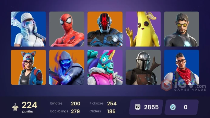 (PC XBOX) 224 skins | FNCS Champion Seeker | Carbon Commando | Striker Specialist | Cloud Striker | Prodigy | Sultura | Point Patroller | Subzer