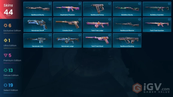 EU [ 44 TOP SKINS + 3 KNIFE ] XEROFANG Knife + Nocturnum Phantom + RGX 11z Pro Vandal + Forsaken Vandal / full acces