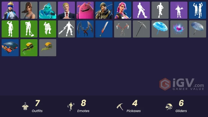 | PC/PSN/XBOX | 7 SKINS | Neo Versa | Agent Jones | Yeddy | Lara Croft | Journey vs Hazard | Rippley vs Sludge | 500 VBUCKS | FjpCR |