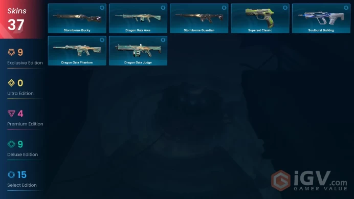 NA 37 skins | Kogitsune | Reaver Vandal | Bubblegum Deathwish Phantom | Montage Axe | Prelude to Chaos Phantom | Aemondir Vandal | V0522