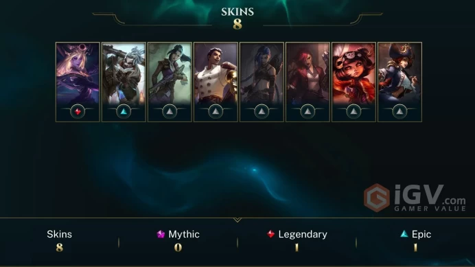 EUW -(S16) SILVER 3 START - +60LP GAIN - 48 Champ - 8 Good Skins(1 Legendary, 1 Epic) - 815 BE - S7 ACC - FULL ACCES - CHEAP