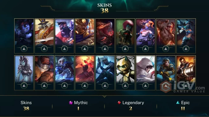 EUW -(S16) SILVER 2(60LP) %100WR  - 102 Champ - 38 Good Skins(1 Ultimate, 1 Mythic, 2 Legendary,11 Epic) - 65K BE - S2 ACC - FULL ACCES - CHEAP