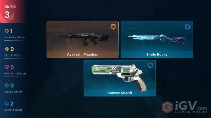 | EU | 3 SKINS | VALUE: 4125 VP | Ayakashi Phantom | Smite Bucky | Convex Sheriff | IRON 2 | 26 LEVEL | INSTANT DELIVERY | FULL ACCESS | Fa0ej |