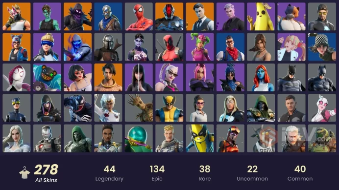 [PC] 270 skins | OG STW | Merry Mint Axe | Neo Versa | Blue Squire | Royale Knight | Blue Team Leader | Gold Meowscles | Gold Midas | 150 VB