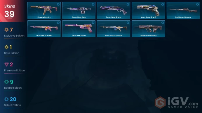 EU [ 39 TOP SKINS + 1 KNIFE ] CYRAX Fanblade + Kuronami Vandal + Protocol 781-A Bulldog + CYRAX Vandal / full acces