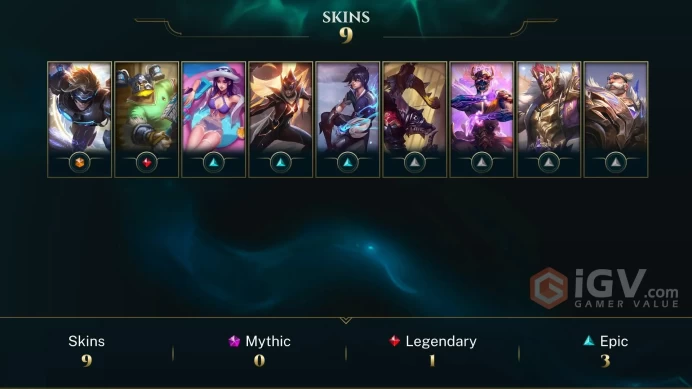 | LAN | 10 SKINS | PLATINUM 3 | 53 CHAMPIONS | 48 LEVEL | INSTANT DELIVERY | FULL ACCESS | 9u9Bh |