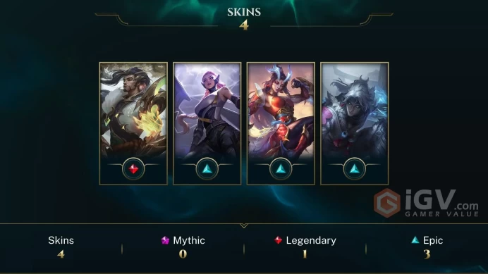 | SG | 4 SKINS | SILVER 2 | 90 CHAMPIONS | 40 LEVEL | INSTANT DELIVERY | FULL ACCESS | FkeeM |
