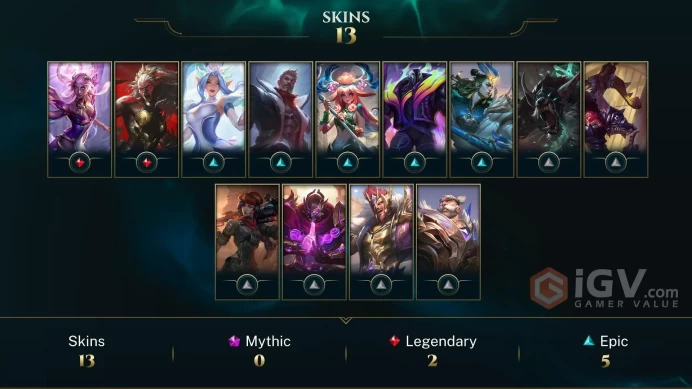 | EUNE | 12 SKINS | GOLD 4 | 50 CHAMPIONS | 56 LEVEL | INSTANT DELIVERY | FULL ACCESS | CMjet |
