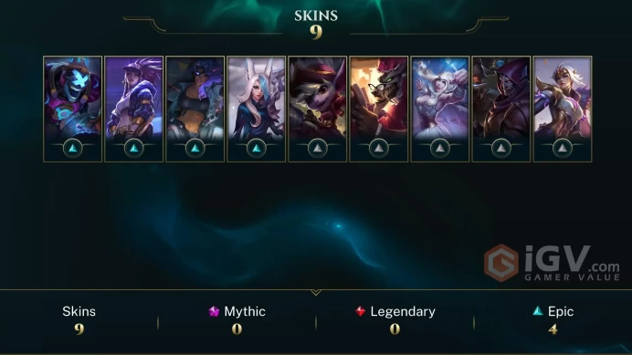 | LAN | 9 SKINS | SILVER 1 | 61 CHAMPIONS | 39 LEVEL | INSTANT DELIVERY | FULL ACCESS | Fl0O6 |