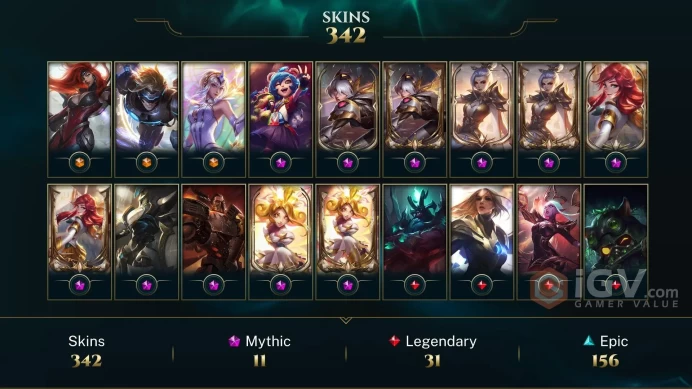 EUW - BRONZE 4(60LP) - 172 Champ - 342 Good Skins(3 Ultimate, 11 Mythic, 31 Legendary, 156 Epic) - 13.3K BE - HANDMADE - FULL ACCES - CHEAP