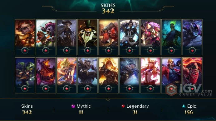 EUW - BRONZE 4(60LP) - 172 Champ - 342 Good Skins(3 Ultimate, 11 Mythic, 31 Legendary, 156 Epic) - 13.3K BE - HANDMADE - FULL ACCES - CHEAP