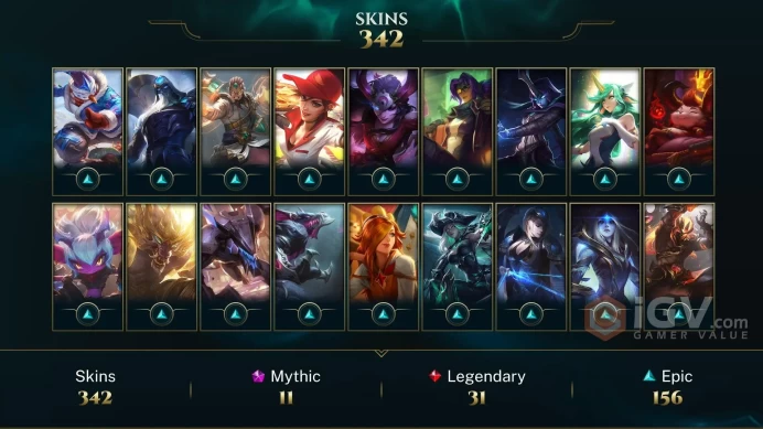 EUW - BRONZE 4(60LP) - 172 Champ - 342 Good Skins(3 Ultimate, 11 Mythic, 31 Legendary, 156 Epic) - 13.3K BE - HANDMADE - FULL ACCES - CHEAP