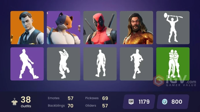 Full Access - [NINTENDO/PC] 38 skins | Cloud Striker , Major Glory , Xander , Gear Specialist Maya , Midas