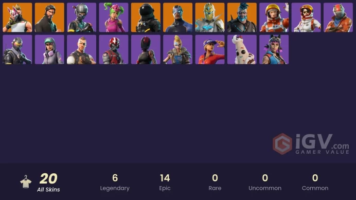 [PC/PSN/XBOX] [MAIL CHANGEABLE!] 20 skins | Take The L | The Reaper | Elite Agent | Rogue Agent |Orange Justice | Fresh| Take The Elf